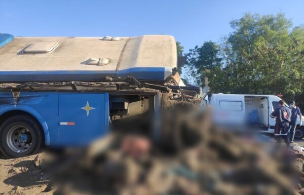 Tragédia: Batida entre ônibus e caminhão deixa 22 mortes e ao menos 12 feridos em rodovia