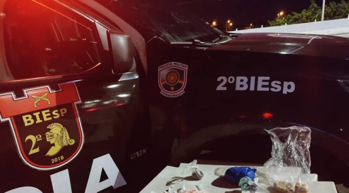 Policiais Militares prendem, em flagrante delito, indivíduo por tráfico ilícito de entorpecentes