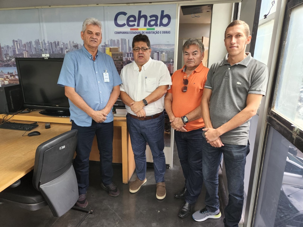 Prefeito Vilmar Cappellaro se reúne com presidente da CEHAB para articular liberação de recursos para Lagoa Grande