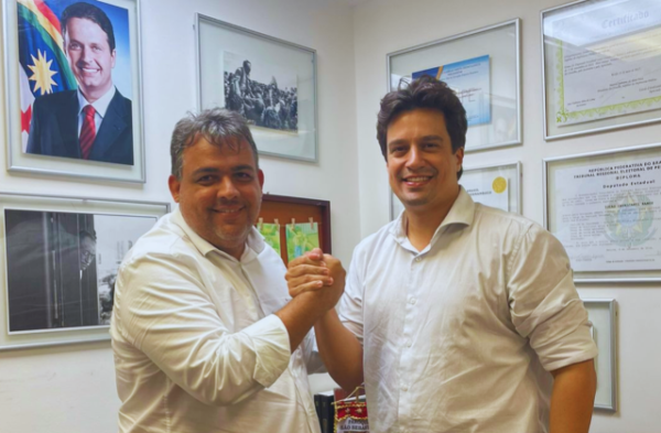 Lucas Ramos recebe apoio do vereador Bruno do Povo, de Primavera, à sua candidatura de deputado federal