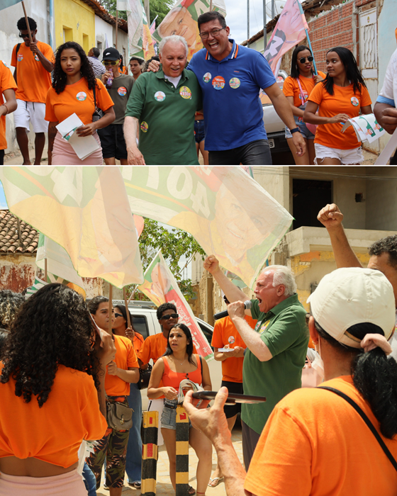 Joseph Bandeira visita os distritos de Abóbora e Poções com o deputado estadual Roberto Carlos