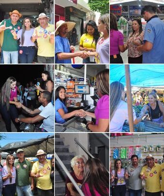 Na reta final da campanha, Ellen Carvalho (PT) visita Uauá, comércio e residenciais de Juazeiro