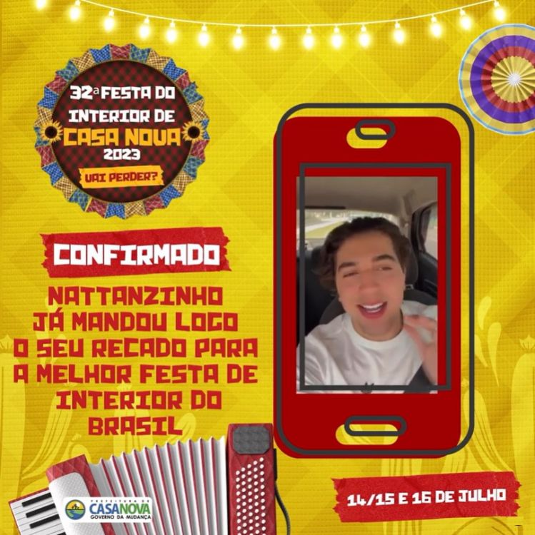 Casa Nova vai ter Festa do Interior em Julho