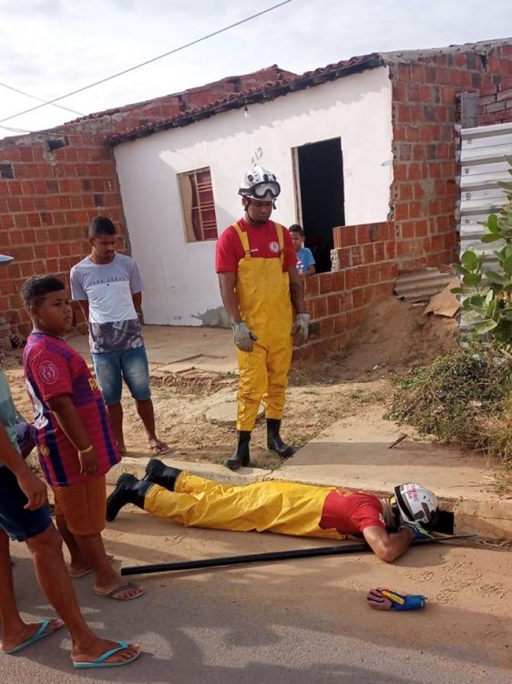 Bombeiros resgatam cãozinho em Juazeiro