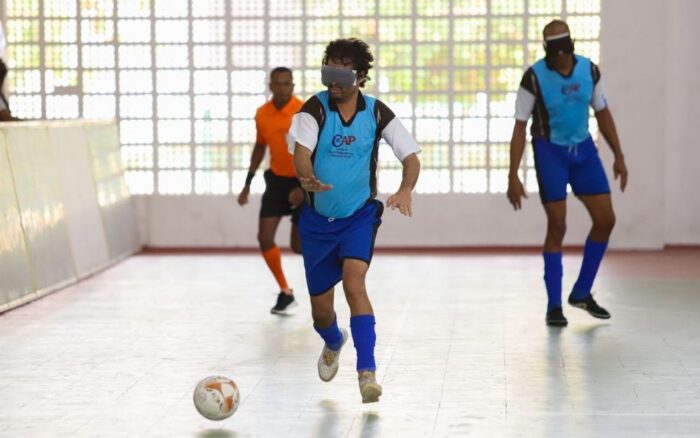 Campeonato Regional de Futebol de Cegos começa em Petrolina com muita bola na rede