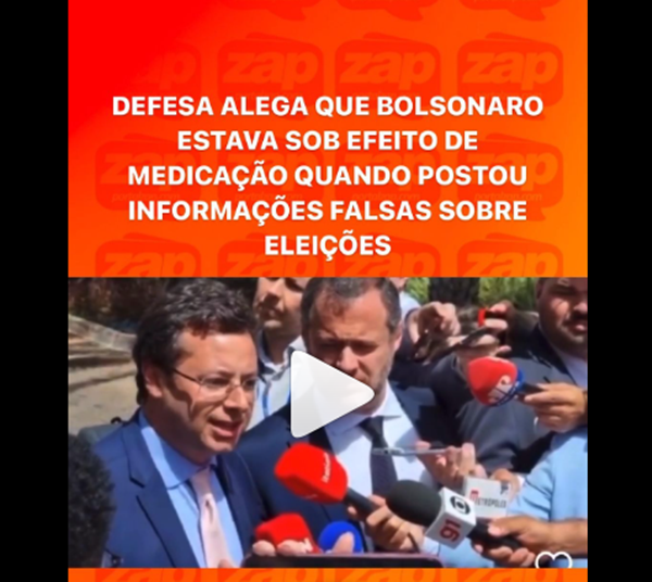 Bolsonaro diz à Polícia Federal que estava sob efeito de remédio ao postar vídeo contra resultado da eleição