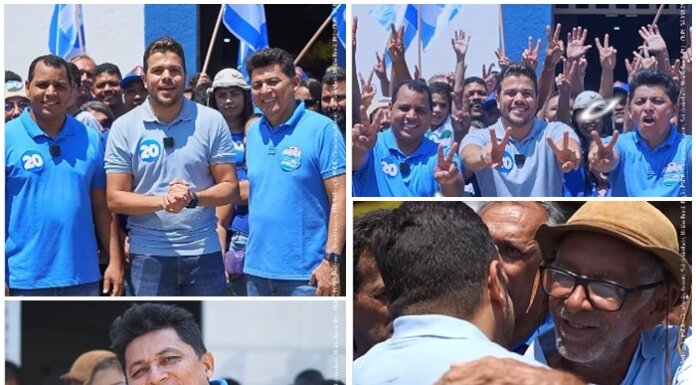 Curaçá (BA): Candidato Adriano Araújo visitou a feira da cidade na manhã de segunda-feira (26).