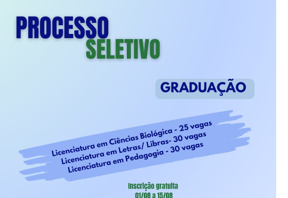 SEaD está com inscrições abertas para processo seletivo de ingresso nos cursos de graduação na modalidade a distância