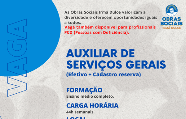 Hospital Regional de Juazeiro abre processo seletivo para contratação de auxiliar de serviços gerais