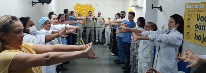Hospital Dom Malan faz dia de autocuidado e promove palestra sobre saúde mental para funcionários