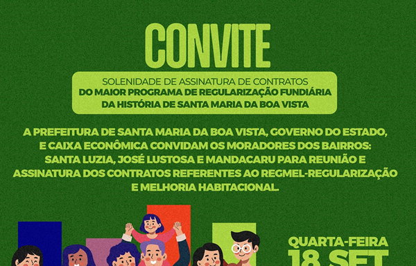 Prefeitura de Santa Maria convoca 634 famílias contempladas pelo programa ‘Minha Casa Legal’ para assinatura de contratos e início de emissão de escrituras