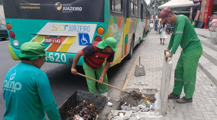 Prefeitura de Juazeiro intensifica limpeza preventiva de galerias pluviais em preparação para o período de chuvas