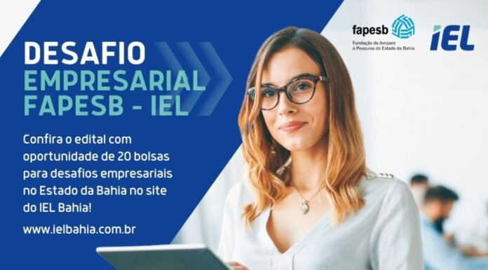 Prorrogadas inscrições para bolsas de pesquisa oferecidas pelo IEL e FAPESB