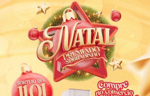 Prefeitura e CDL promovem a tradicional Campanha “Natal Premiado” para fortalecer o comércio de Sobradinho; sorteio será no dia 11 de janeiro