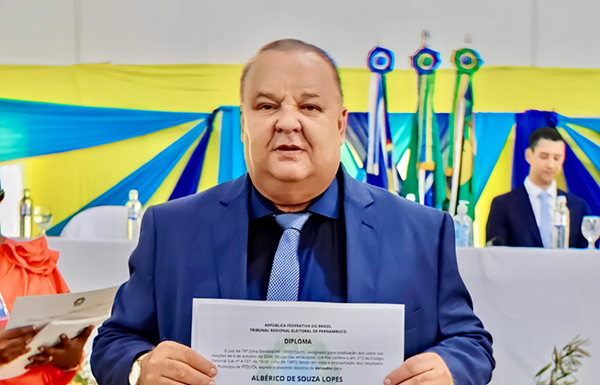 Albérico da Cobal é diplomado vereador e reforça compromisso com o desenvolvimento de Ipojuca