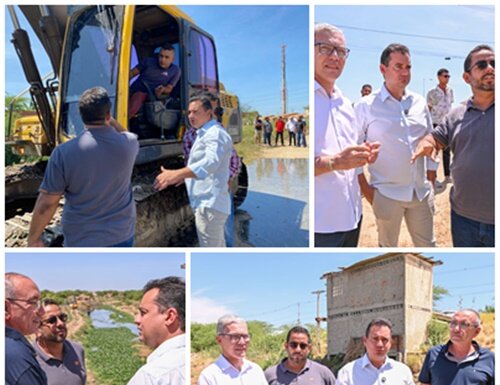 Prefeito Andrei Gonçalves acompanha limpeza de canais para prevenir alagamentos no período de chuvas