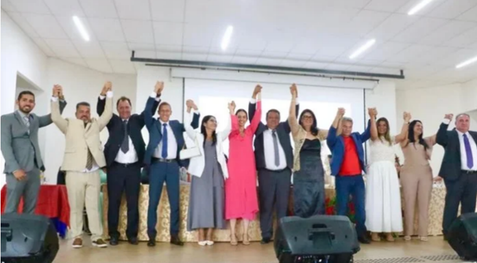 Lagoa Grande dá posse à Prefeita Catharina Garziera, vice Olavo Marques e legisladores eleitos