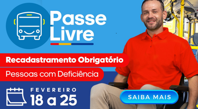 Recadastramento obrigatório do Passe Livre para pessoas com deficiência começa nesta terça-feira (18)