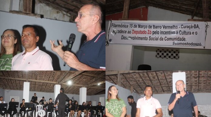 Deputado Zó participa de solenidade de entrega de instrumentos à Filarmônica de Barro Vermelho, Curaçá