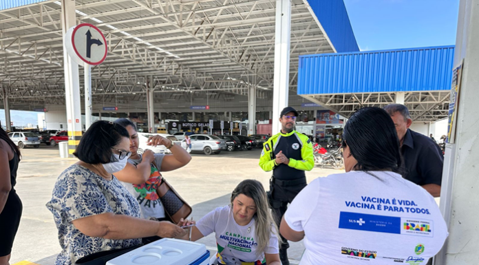 Vacinação Itinerante leva prevenção a caminhoneiros e profissionais da segurança em Juazeiro