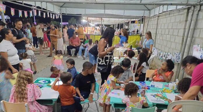 Tenda Kids da Sedes garante acolhimento e diversão para crianças durante o Festival Canta Bahia, realizado em Juazeiro