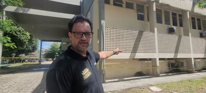 SINPOL-PE continua com as inspeções sindicais e denuncia risco estrutural na 6ª DESEC de Prazeres e cobra providências: “Até quando o Governo vai ignorar o perigo iminente?”