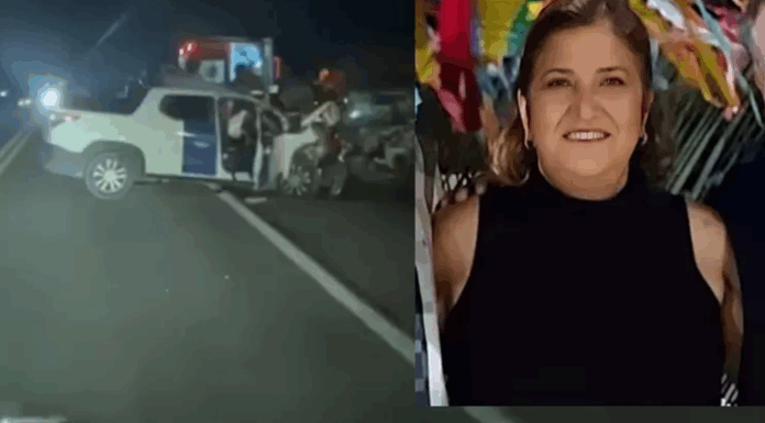Imagens fortes: Ex-secretária e jovem morrem em colisão