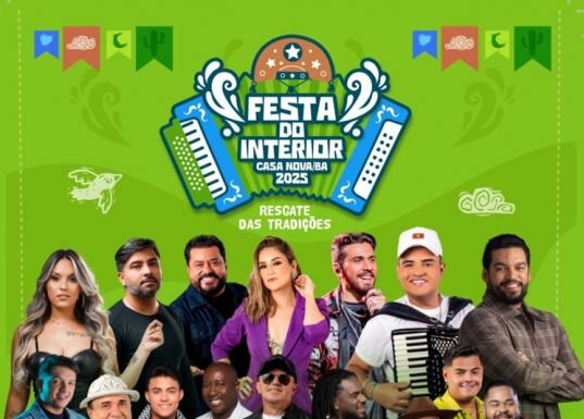 Festa do Interior 2025 de Casa Nova acontece de 11 a 13 de julho e promete resgatar as tradições com grandes atrações