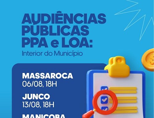 Juazeiro amplia participação popular com audiências públicas nos distritos; próxima parada: Junco