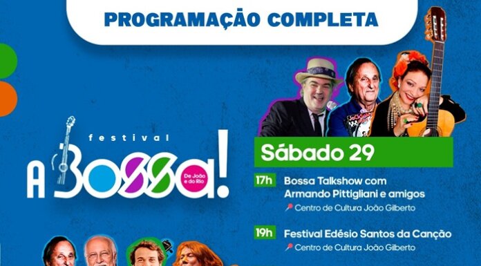 Confira a programação completa do Festival A Bossa em Juazeiro, em novembro