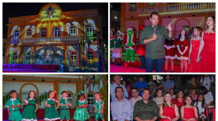 Prefeito de Juazeiro abre oficialmente o Natal da Família Juazeirense com espetáculo infantil e programação que celebra tradição, fé e união