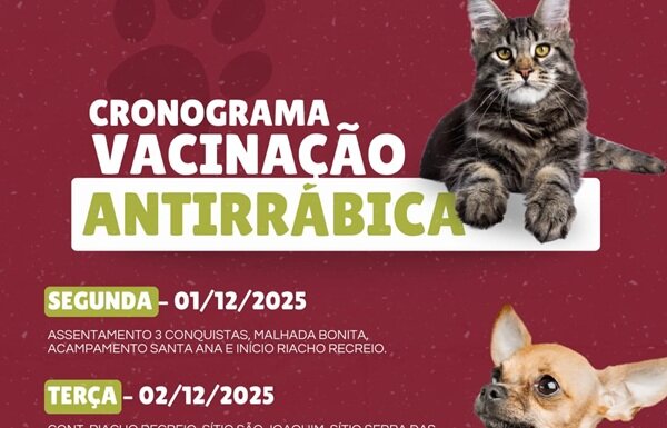 Saúde de Lagoa Grande prossegue com vacinação antirrábica durante esta semana