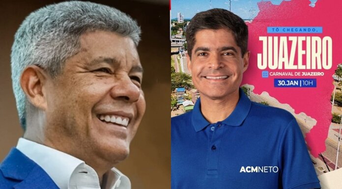 Carnaval de Juazeiro vira palco político com presença de Jerônimo Rodrigues e ACM Neto