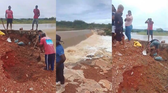 Moradores do interior de Quixaba denunciam risco de rompimento em barragem e fazem apelo urgente à Prefeitura