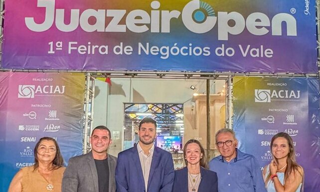 Jordávio Ramos recebe presidente da Associação Comercial da Bahia em Juazeiro durante a 1ª Feira de Negócios do Vale do São Francisco