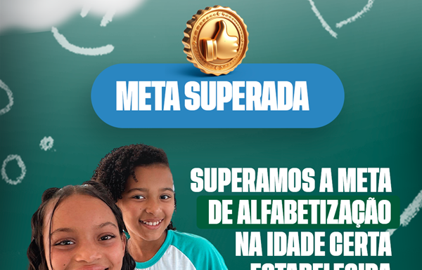 Avanço na alfabetização: Sento-Sé supera meta do MEC e consolida crescimento na educação