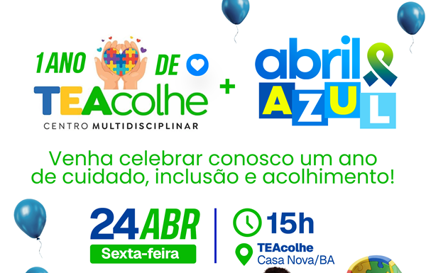 Gestão Anisio Viana celebra 1 ano do TEAcolhe com evento especial do Abril Azul em Casa Nova