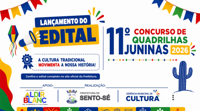 PNAB: Prefeitura de Sento-Sé lança edital para apoiar quadrilhas juninas