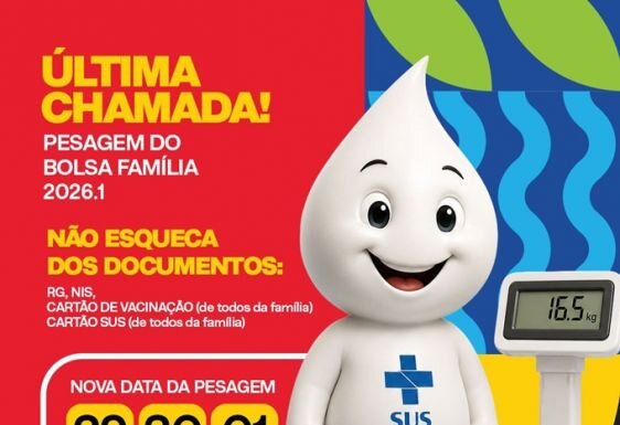 Secretaria de Saúde de Juazeiro reforça prazo final para pesagem obrigatória do Bolsa Família