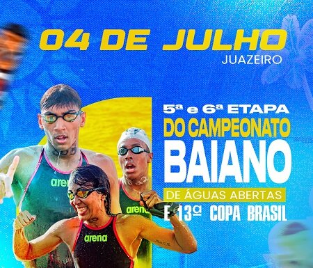 Juazeiro abre inscrições para a 13ª Copa Brasil e 5ª e 6ª Etapas do Campeonato Baiano de Águas Abertas