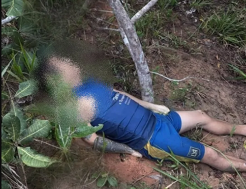 Homem é executado com tiros na cabeça e corpo é encontrado em terreno baldio