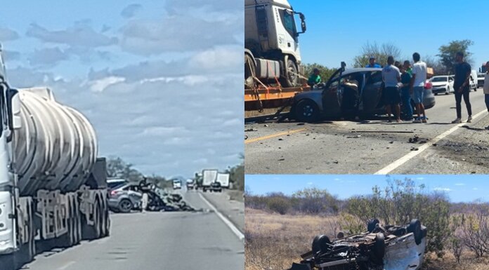 Grave acidente com vítima fatal na BR-407, próximo ao distrito de Massaroca, interior de Juazeiro (BA)
