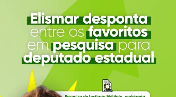 Elismar desponta entre os favoritos em pesquisa para deputado estadual