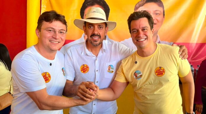 CLIMA DE VIRADA: Em grande ato no comitê 4011, Vereador Gabriel Menezes e Nilton Mota consolidam força de Lucas Ramos e Elismar Gonçalves
