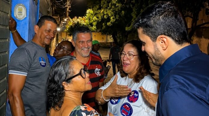 Jordávio Ramos é recebido com entusiasmo durante caminhada no bairro Maringá